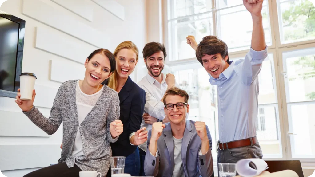 Team celebrating De Novo approval for a novel medical device