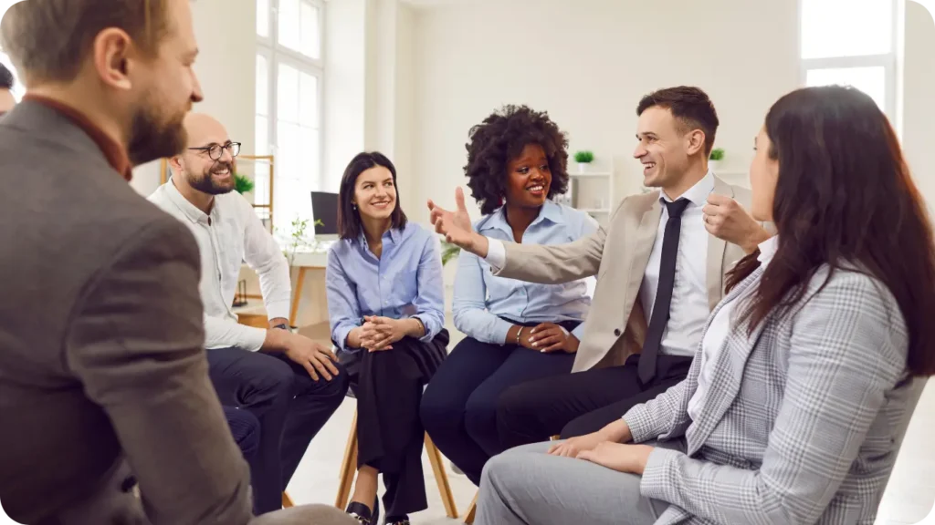 Step-by-step FDA 510(k) process flow with consulting team members reviewing technical data