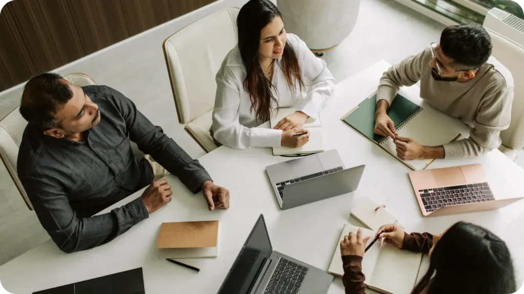 Medical device regulatory outsourcing team working with client