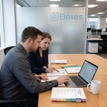 Regulatory consultants preparing a medical device submission dossier