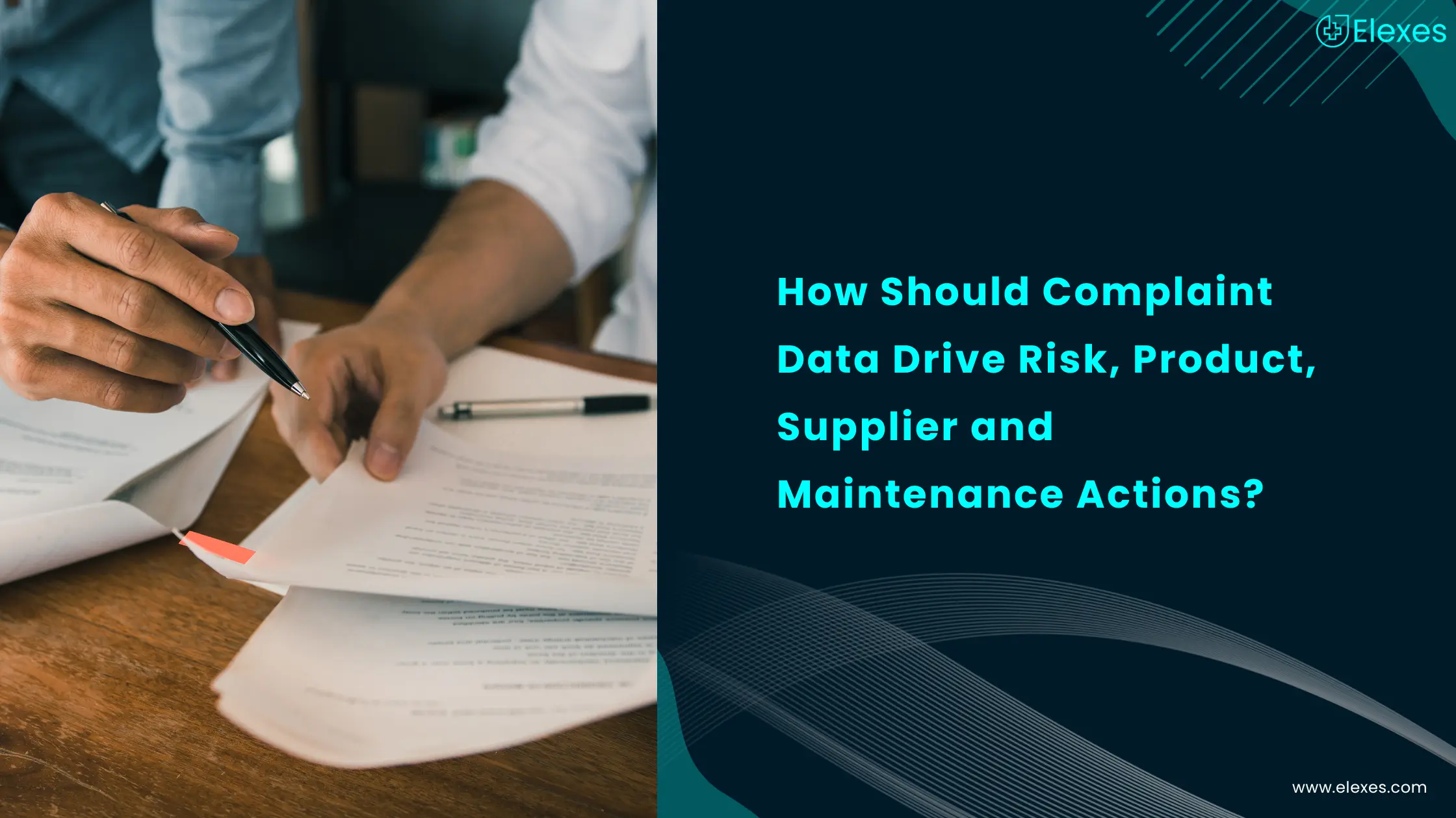 Medical device complaint data driving risk management, product, supplier, and maintenance actions through post-market review.